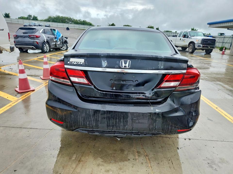 2014 Honda Civic VIN 19XFB2F50EE085472 COPART salvage auction — REAR END, Tn - Cert Of Title-Rebuilt Vehicle, sold $1,450 on 2026-07-28 (photo 6)