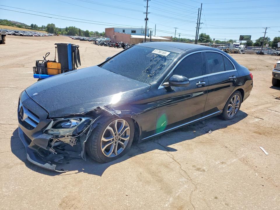 2017 Mercedes-benz C-klasse VIN 55SWF4KB3HU215995 COPART salvage auction — FRONT END, Co - Dis/Dlr/Exp Only Clean Title (P), sold $2,400 on 2026-08-26 (photo 1)