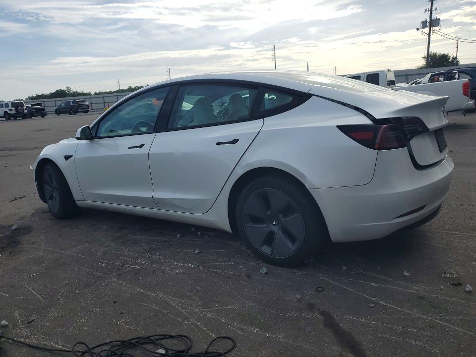 2023 Tesla Model 3 VIN 5YJ3E1EA3PF466653 COPART salvage auction — REAR END, Salvage Title, sold $8,100 on 2026-07-20 (photo 2)