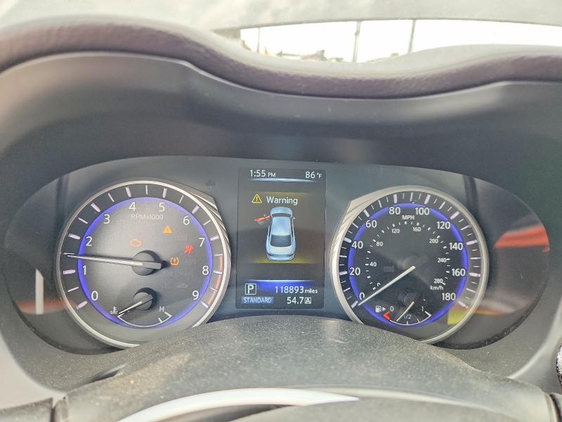 2015 Infiniti Q50 VIN JN1BV7AP4FM355210 COPART salvage auction — FRONT END, CA - SALVAGE CERTIFICATE, sold $900 on 2026-07-23 (photo 9)