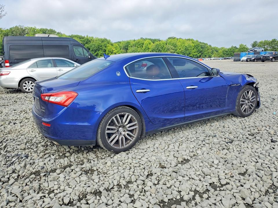 2015 Maserati Ghibli VIN ZAM57RTA0F1135133 COPART salvage auction — FRONT END, Nj - Cert Of Title-Salvage, sold $2,000 on 2026-08-05 (photo 3)