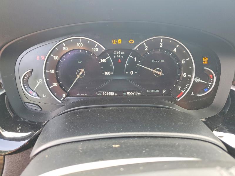 2018 BMW 5er VIN WBAJA7C55JWA71730 COPART salvage auction — FRONT END, Pa - Certificate Of Salvage, sold $6,400 on 2026-07-14 (photo 9)