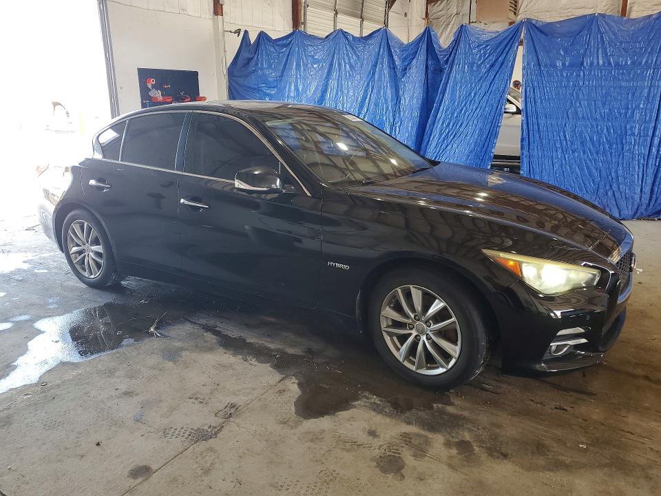 2014 Infiniti Q50 VIN JN1AV7AR5EM700160 COPART salvage auction — WATER/FLOOD, Ky - Cert Of Title-Salvage Water, sold $650 on 2026-07-27 (photo 4)