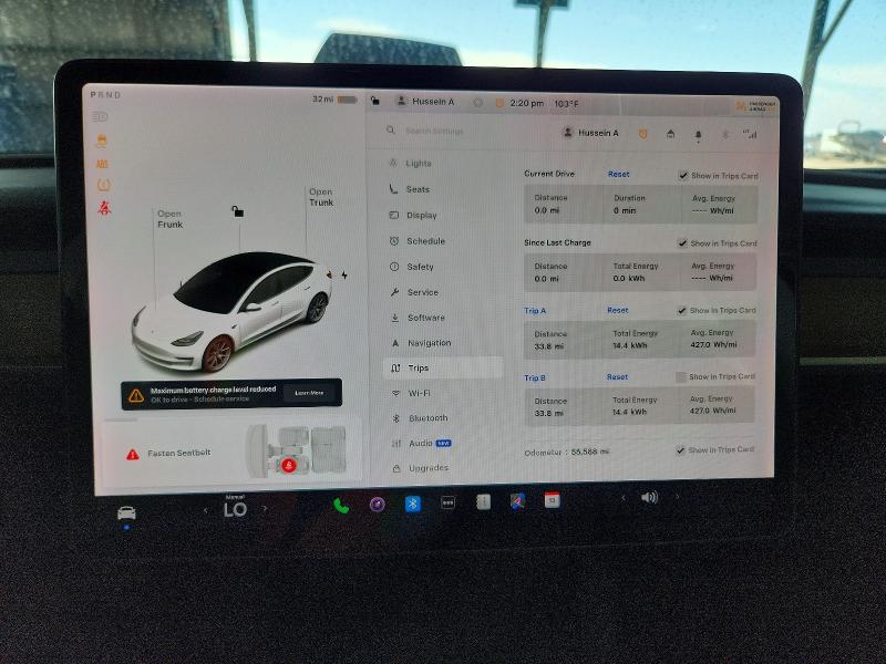2021 Tesla Model 3 VIN 5YJ3E1EA3MF982541 COPART salvage auction — FRONT END, Az - Certificate Of Title, sold $8,800 on 2026-07-20 (photo 9)