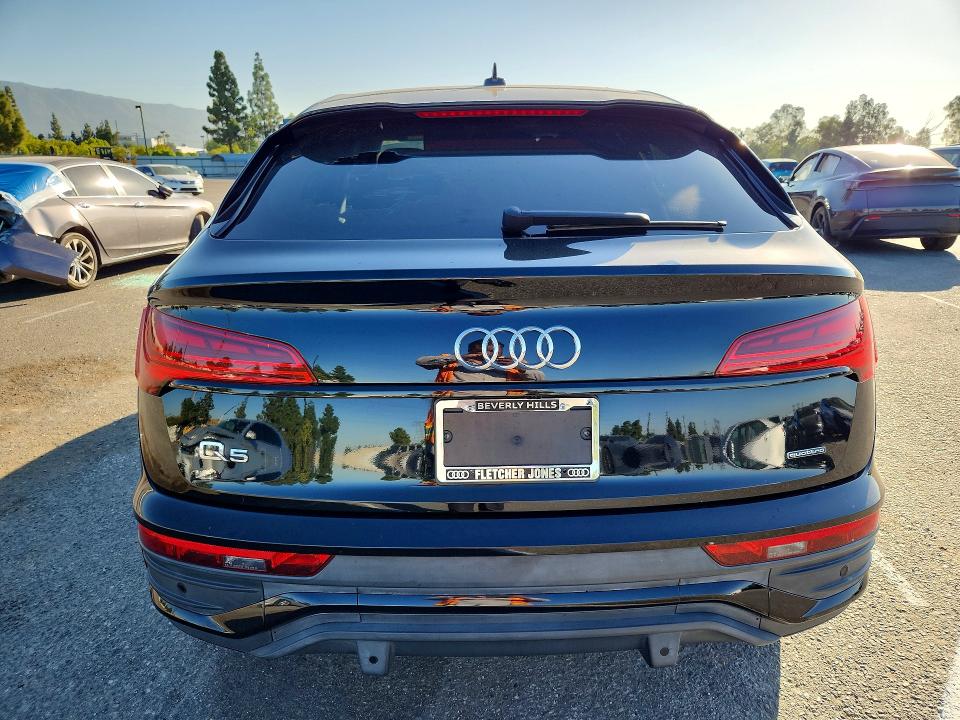 2022 Audi Q5 VIN WA15AAFY3N2016866 COPART salvage auction — FRONT END, Ca - Salvage Certificate, sold $11,000 on 2026-08-27 (photo 6)