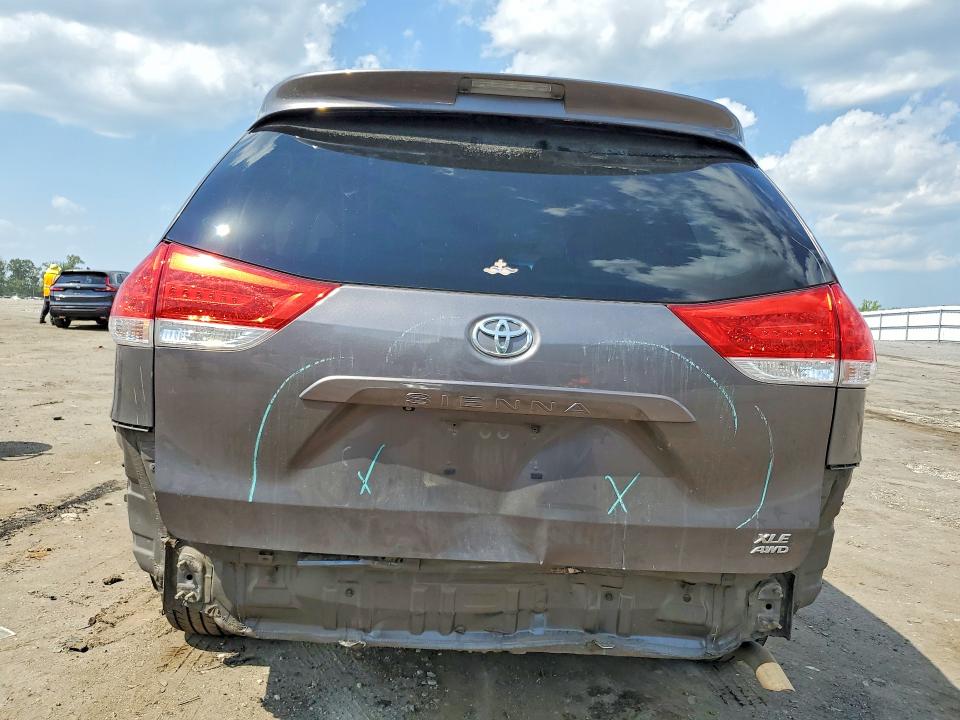 2013 Toyota VIN 5TDDK3DC6DS051801 COPART salvage auction — REAR END, Va - Cert Of Title - Salvage, sold $4,750 on 2026-07-22 (photo 6)