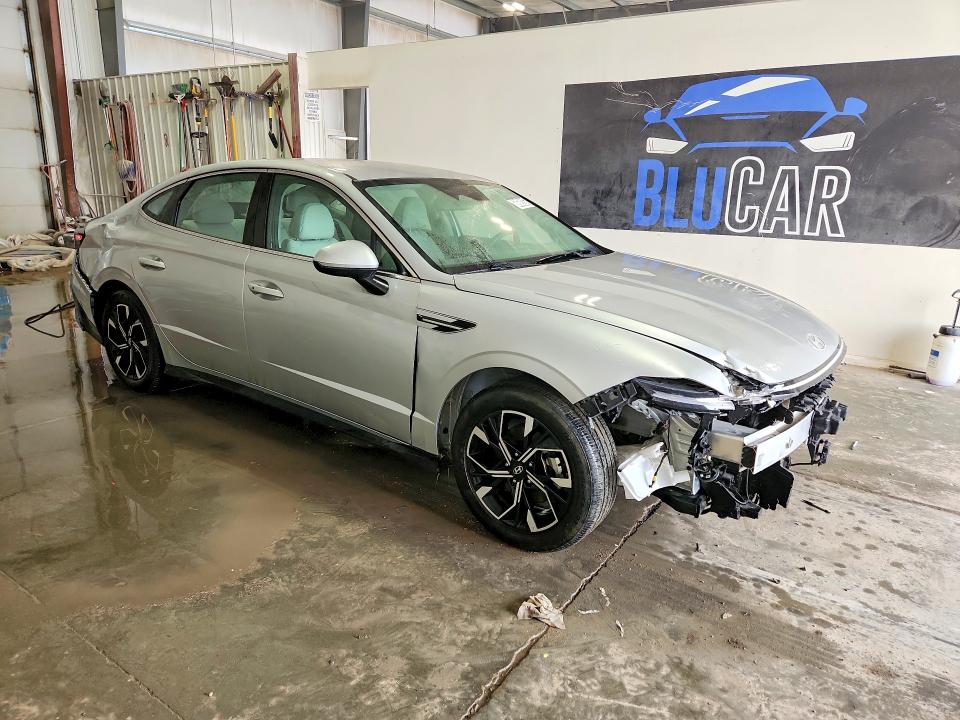 2025 Hyundai Sonata VIN KMHL64JA3SA478559 COPART salvage auction — FRONT END, Az - Cert Of Title - Salvage (P), sold $6,700 on 2026-07-27 (photo 4)