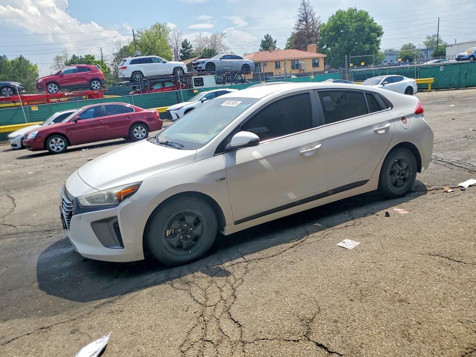 2019 Hyundai Ioniq VIN KMHC75LCXKU139636 COPART salvage auction — FRONT END, Az - Dis/Dlr/Exp Only Clean Title (P), sold $2,400 on 2026-07-23 (photo 1)