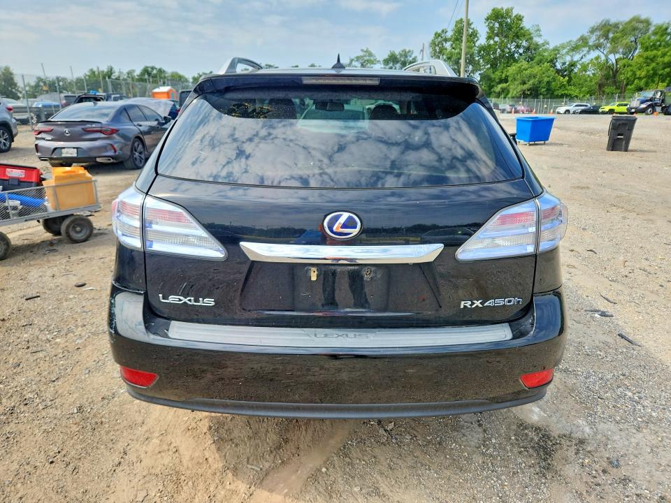 2010 Lexus Rx 450h VIN JTJBC1BA8A2010290 COPART salvage auction — FRONT END, MD - CERTIFICATE OF TITLE, sold $2,000 on 2026-07-30 (photo 6)