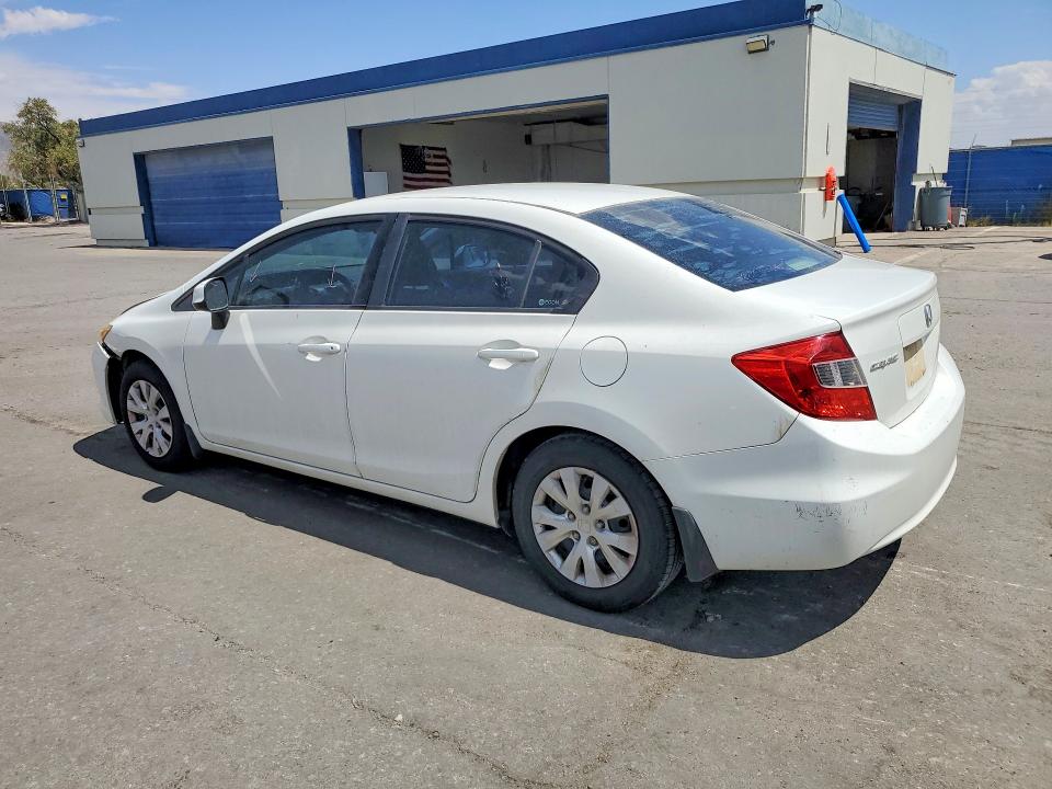 2012 Honda Civic VIN 2HGFB2F53CH598363 COPART salvage auction — FRONT END, Tx - Salvage Vehicle Title, sold $1,150 on 2026-07-31 (photo 2)