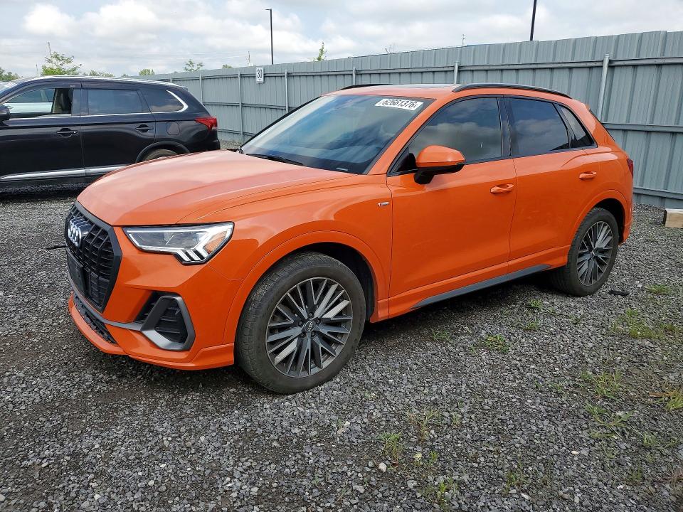 2020 Audi Q3 VIN WA1EECF36L1018277 — COPART salvage auction photo