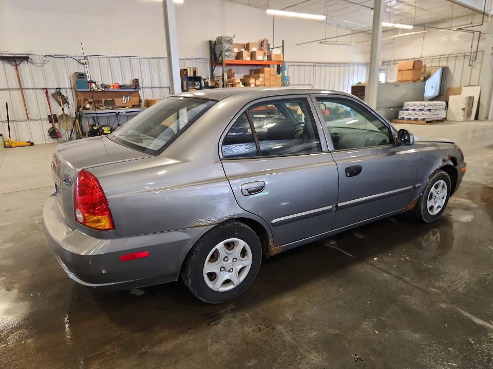 2005 Hyundai Accent VIN KMHCG45C65U600505 COPART salvage auction — HAIL, MN - CERTIFICATE OF TITLE, sold $400 on 2026-07-27 (photo 3)