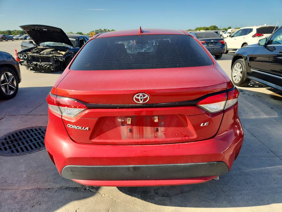 2020 Toyota Corolla VIN JTDHPRAE1LJ007938 COPART salvage auction — SIDE, TX - SALVAGE VEHICLE TITLE (P), sold $3,750 on 2026-07-20 (photo 6)