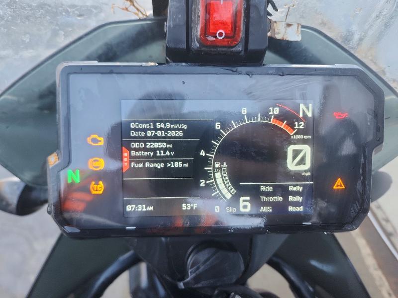 2021 Ktm 890 adventure VIN VBKTS6402MM805273 COPART salvage auction — WATER/FLOOD, Nv - Salvage Title-Flood Damage, sold $2,750 on 2026-07-23 (photo 7)