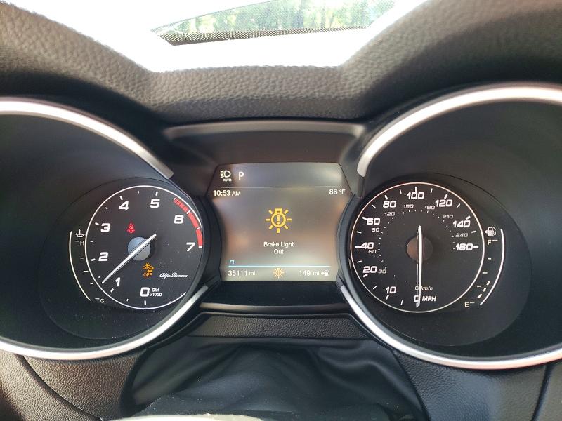 2022 Alfa romeo Stelvio VIN ZASPAKBNXN7D44389 COPART salvage auction — FRONT END, MA - CERT OF TITLE-SALVAGE (P), sold $9,300 on 2026-07-30 (photo 9)