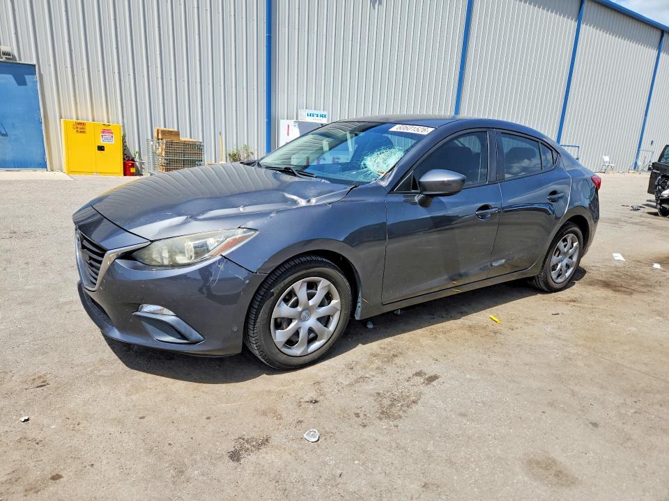 2016 Mazda 3 VIN JM1BM1T72G1299703 COPART salvage auction — FRAME DAMAGE, FL - CERT OF TITLE SLVG REBUILDABLE, sold $2,050 on 2026-07-27 (photo 1)