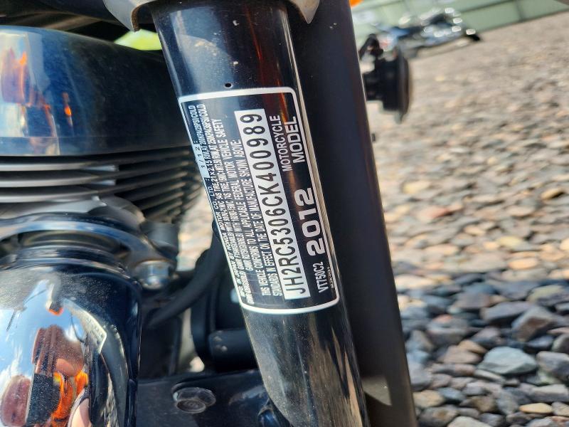 2012 Honda Vt750 VIN JH2RC5306CK400989 COPART salvage auction — NORMAL WEAR, Il - Certificate Of Title, sold $1,050 on 2026-07-20 (photo 9)