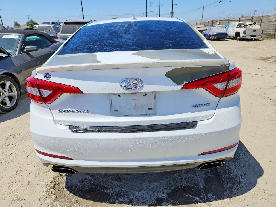2015 Hyundai Sonata VIN 5NPE34AF6FH131288 COPART salvage auction — MINOR DENT/SCRATCHES, Ca - Dis/Dlr/Exp App For Dup Clean, sold $275 on 2026-07-27 (photo 6)