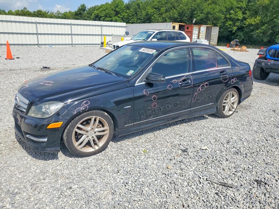 2012 Mercedes-benz VIN WDDGF4HB4CA623264 COPART salvage auction — REAR END, La - Cert Of Title-Salvage, sold $1,000 on 2026-08-03 (photo 1)