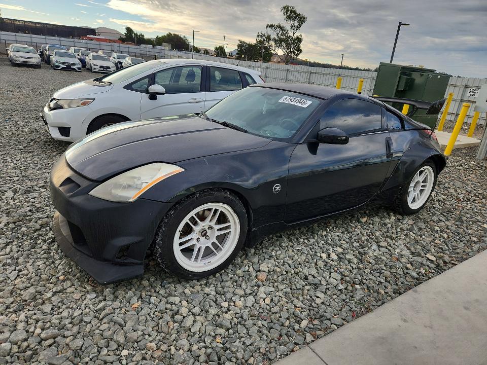 2005 Nissan 350z VIN JN1AZ34D85M608280 COPART salvage auction — ROOF, CA - SALVAGE CERTIFICATE, sold $15 on 2026-07-30 (photo 1)