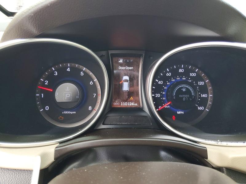2013 Hyundai Santa fe VIN 5XYZU3LB9DG040135 COPART salvage auction — MINOR DENT/SCRATCHES, Mt - Certificate Of Title, sold $225 on 2026-07-21 (photo 9)