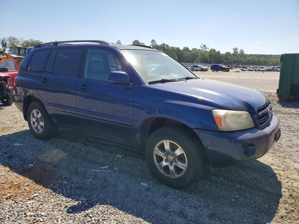 2007 Toyota Highlander VIN JTEEP21A570216338 COPART salvage auction — FRONT END, Nc - Certificate Of Title, sold $924 on 2026-07-14 (photo 4)