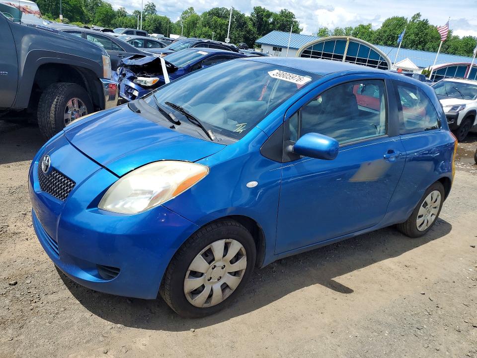 2008 Toyota Yaris VIN JTDJT923085166475 COPART salvage auction — SIDE, CT - CERT OF TITLE-SALVAGE, sold $575 on 2026-07-16 (photo 1)