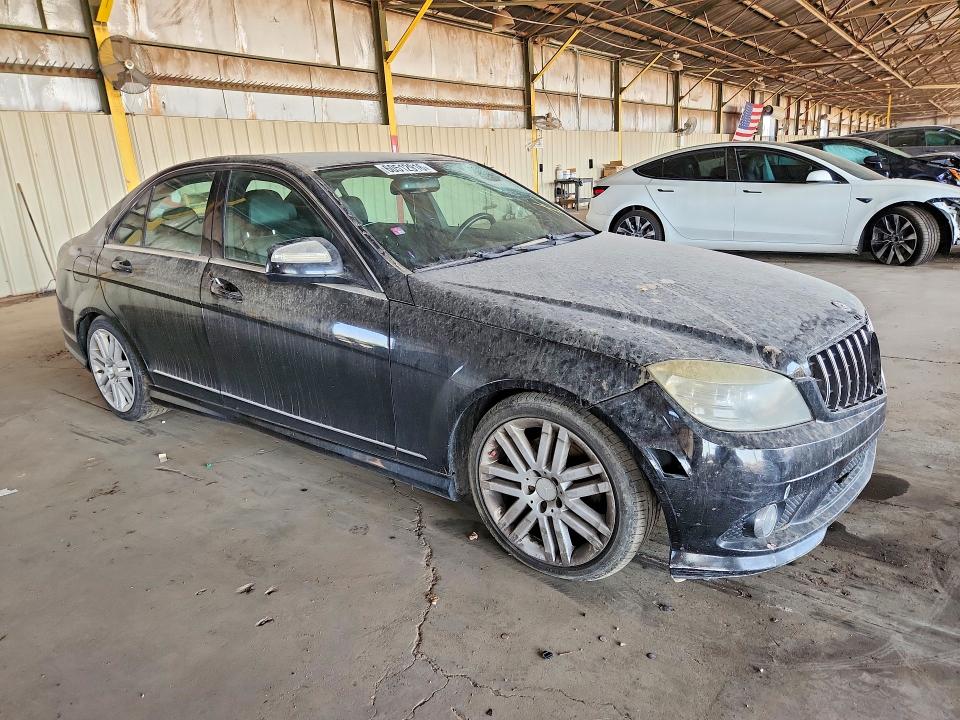 2009 Mercedes-benz C class VIN WDDGF81XX9R077948 COPART salvage auction — FRONT END, Az - Certificate Of Title (P), sold $475 on 2026-07-29 (photo 4)