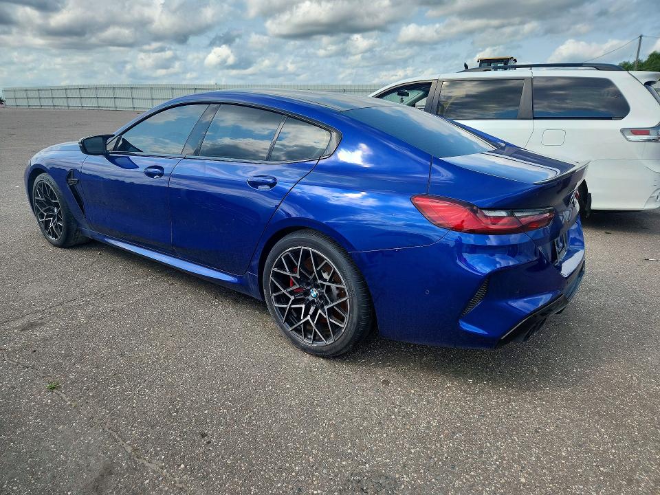 2022 BMW M8 VIN WBSGV0C0XNCH03263 COPART salvage auction — UNDERCARRIAGE, Mn - Cert Of Title-Salvage, sold $35,500 on 2026-07-21 (photo 2)