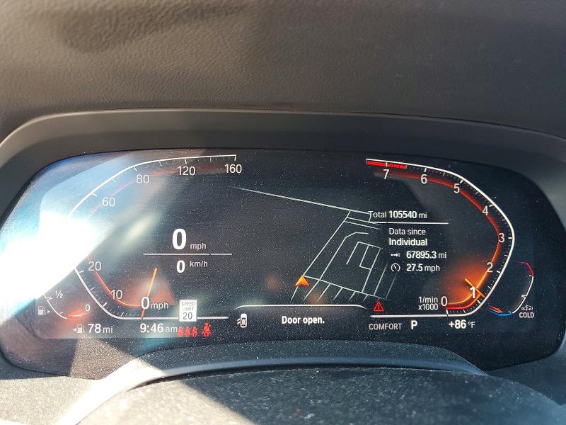 2019 BMW X5 VIN 5UXCR6C54KLL35081 COPART salvage auction — MINOR DENT/SCRATCHES, MT - DEALER ONLY CLEAN TITLE (P), sold $19,500 on 2026-07-25 (photo 9)