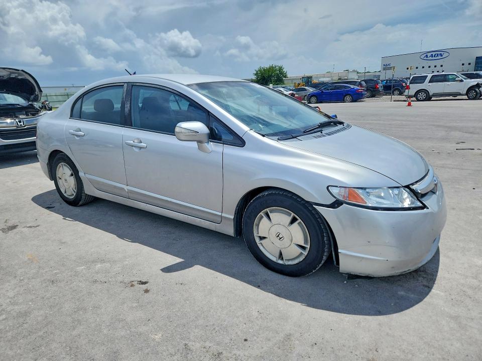 2007 Honda Civic hybrid VIN JHMFA36217S009448 COPART salvage auction — FRONT END, Ok - Cert Of Title-Indian Tribal, sold $300 on 2026-07-24 (photo 4)