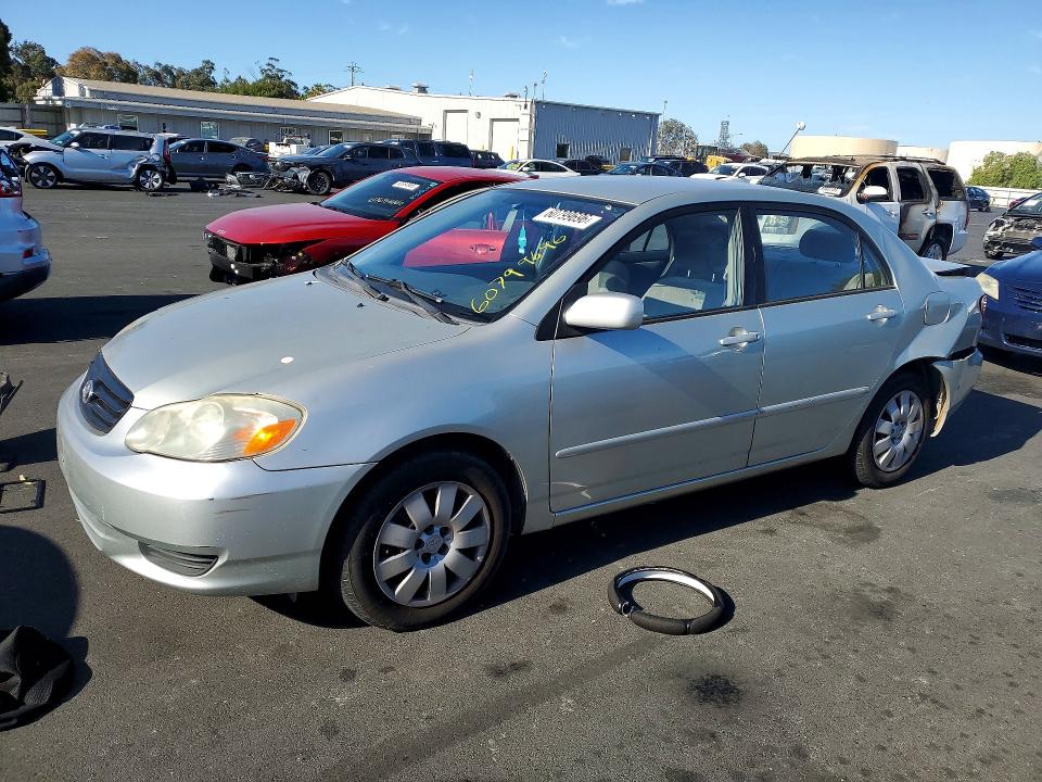 2003 Toyota Corolla VIN JTDBR32E230050329 COPART salvage auction — REAR END, CA - SALVAGE CERTIFICATE, sold $750 on 2026-07-27 (photo 1)