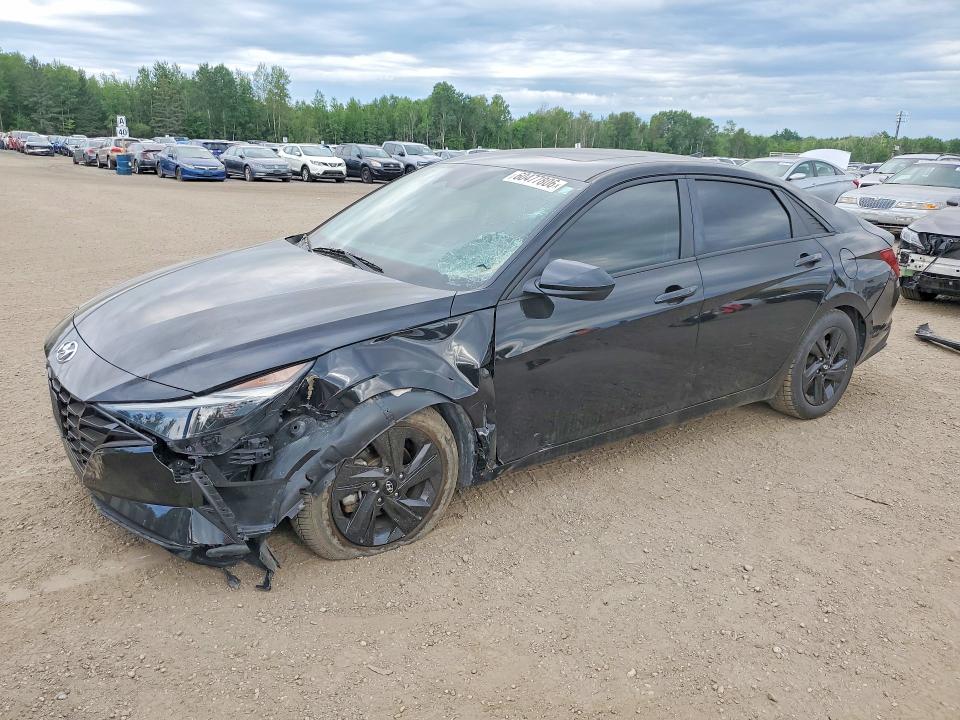 2022 Hyundai Elantra VIN KMHLM4AG4NU308255 COPART salvage auction — FRONT END, ON - PERMIT NO BRAND - UNFIT, sold $1,900 on 2026-07-28 (photo 1)