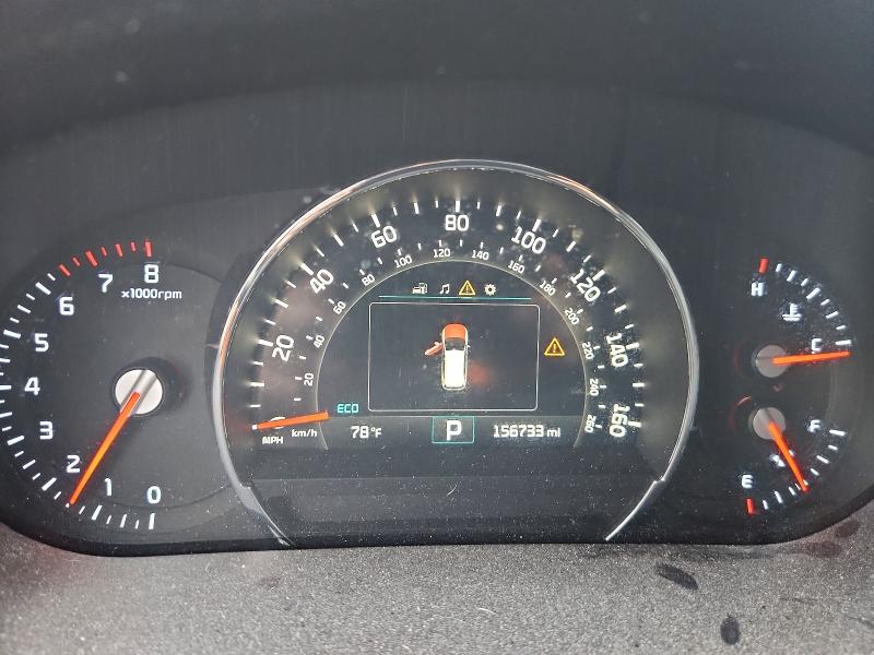 2016 Kia Sorento VIN 5XYPH4A58GG153285 COPART salvage auction — REAR END, Fl - Cert Of Title Slvg Rebuildable, sold $725 on 2026-07-14 (photo 9)