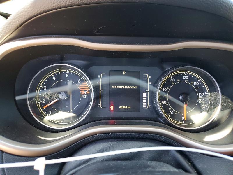2016 Jeep Cherokee VIN 1C4PJLCB7GW274104 COPART salvage auction — SIDE, Ca - Salvage Certificate, sold $150 on 2026-07-24 (photo 9)