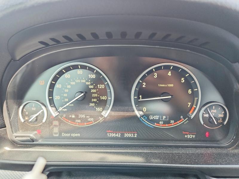 2015 BMW 5er VIN WBA5B1C50FG127681 COPART salvage auction — SIDE, TX - SALVAGE VEHICLE TITLE, sold $500 on 2026-08-20 (photo 9)