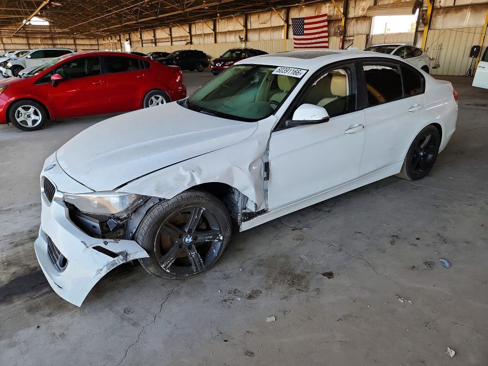 2012 BMW 3 series VIN WBA3A5C59CF343385 COPART salvage auction — FRONT END, AZ - CERTIFICATE OF TITLE (P), sold $500 on 2026-07-29 (photo 1)