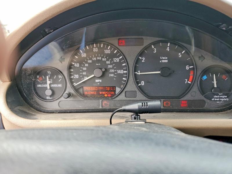 1999 BMW Z3 VIN 4USCH9339XLF81472 COPART salvage auction — MINOR DENT/SCRATCHES, CO - DIS/DLR/EXP ONLY CLEAN TITLE, sold $500 on 2026-07-29 (photo 9)