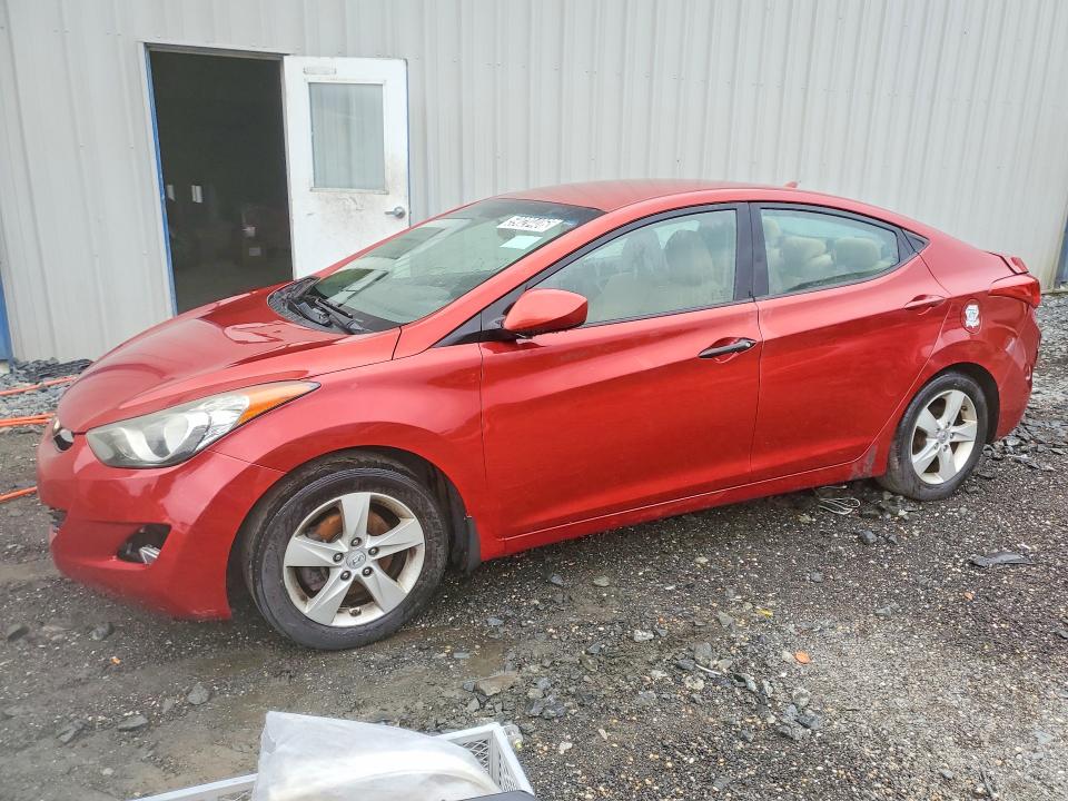 2013 Hyundai Elantra VIN KMHDH4AE7DU535915 COPART salvage auction — SIDE, WV - CERTIFICATE OF TITLE, sold $200 on 2026-07-28 (photo 1)