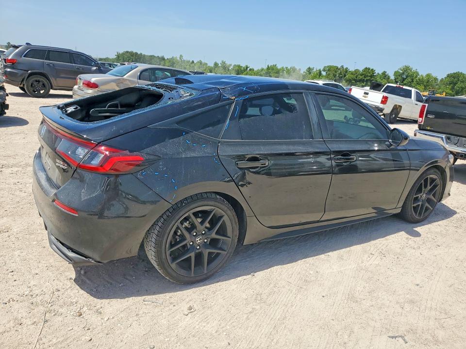 2024 Honda Civic VIN 19XFL2H87RE037915 COPART salvage auction — ROOF, Tx - Salvage Vehicle Title, sold $7,000 on 2026-08-25 (photo 3)