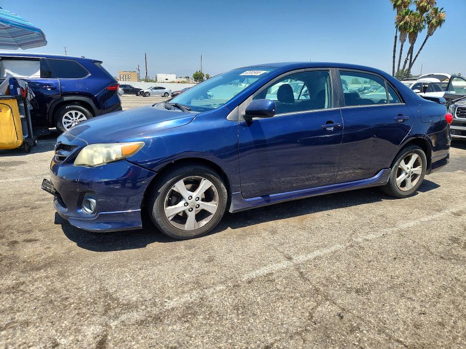 2013 Toyota Corolla VIN 5YFBU4EE2DP201399 COPART salvage auction — VANDALISM, CA - DIS/DLR/EXP ONLY CLEAN TITLE (P), sold $225 on 2026-07-24 (photo 1)