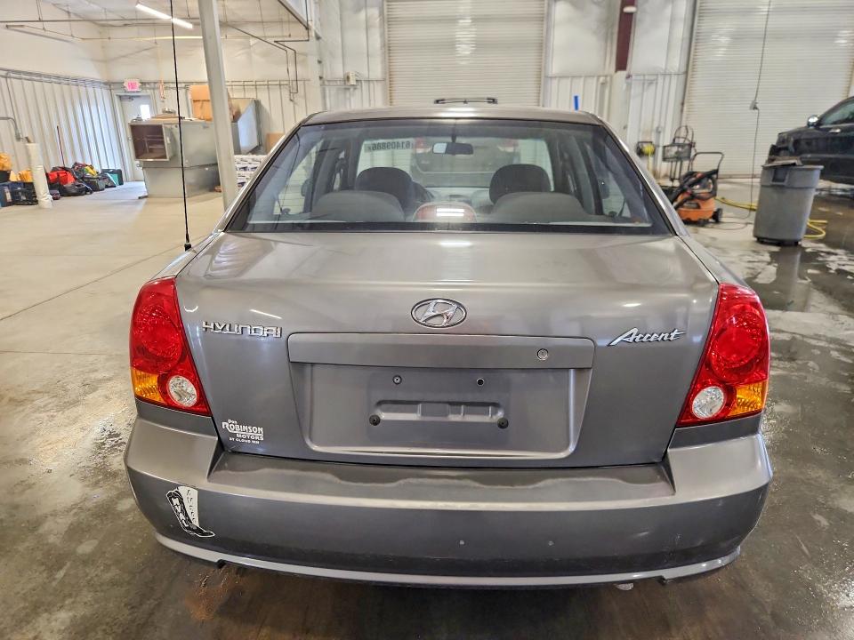 2005 Hyundai Accent VIN KMHCG45C65U600505 COPART salvage auction — HAIL, MN - CERTIFICATE OF TITLE, sold $400 on 2026-07-27 (photo 6)