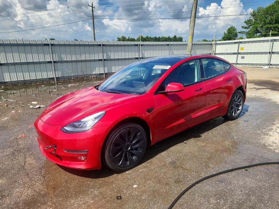 2022 Tesla Model 3 VIN 5YJ3E1EA4NF298342 — COPART salvage auction photo