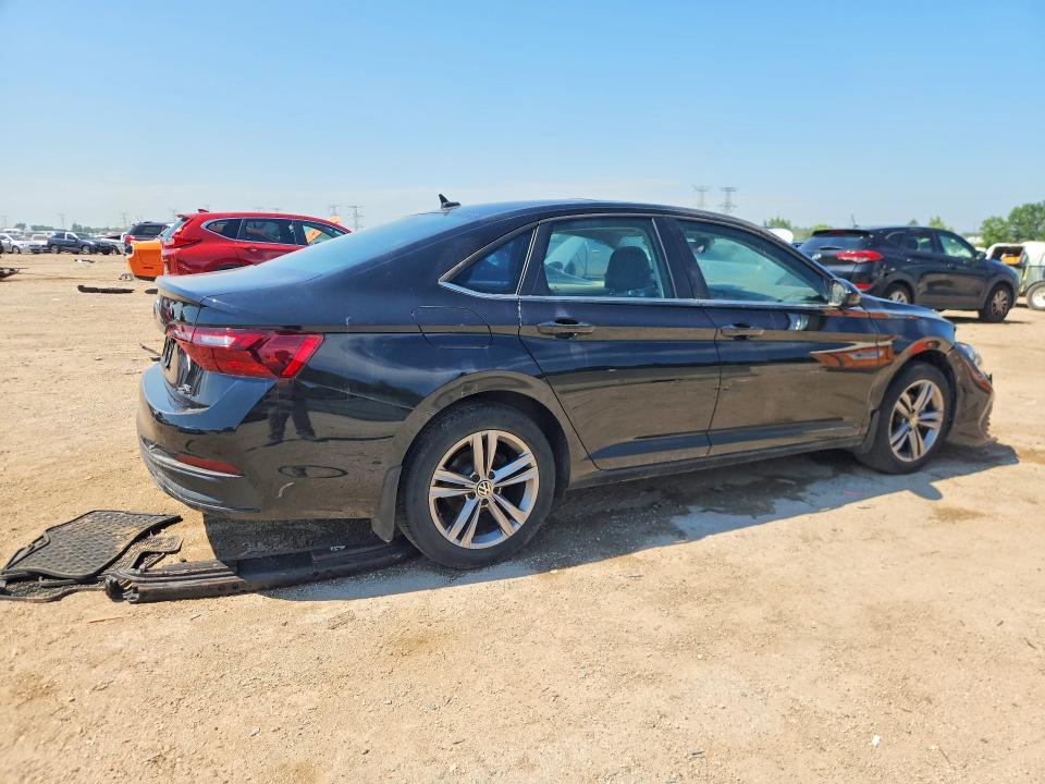 2023 Volkswagen Jetta VIN 3VW7M7BU1PM040944 COPART salvage auction — FRONT END, Il - Salvage Certificate, sold $2,900 on 2026-08-27 (photo 3)