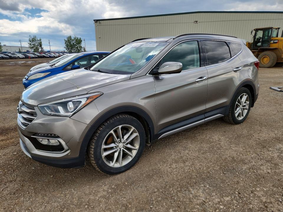 2017 Hyundai Santa fe VIN 5XYZUDLA2HG452383 COPART salvage auction — SIDE, Ab - Bos - Salvage, sold $2,850 on 2026-07-28 (photo 1)