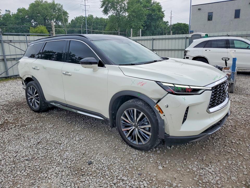 2023 Infiniti Qx60 VIN 5N1DL1HU2PC362048 COPART salvage auction — REAR END, Oh - Cert Of Title-Salvage, sold $16,300 on 2026-07-17 (photo 4)