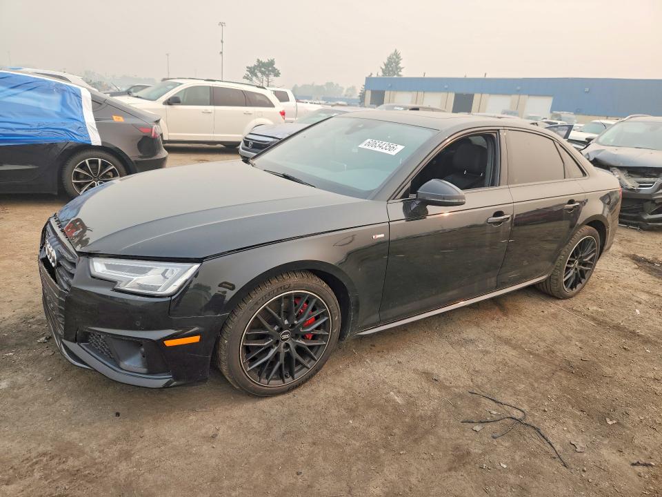 2019 Audi A4 VIN WAUENAF46KN003267 — COPART salvage auction photo
