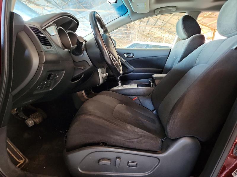 2012 Nissan Murano VIN JN8AZ1MW3CW212962 COPART salvage auction — MINOR DENT/SCRATCHES, Az - Certificate Of Title (P), sold $475 on 2026-07-29 (photo 7)