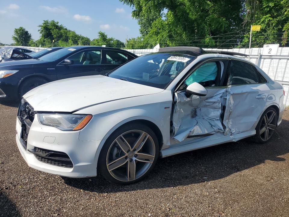 2015 Audi A3 VIN WAUKFRFF3F1042346 COPART salvage auction — SIDE, ON - PERMIT NO BRAND - UNFIT, sold $1,050 on 2026-07-16 (photo 1)