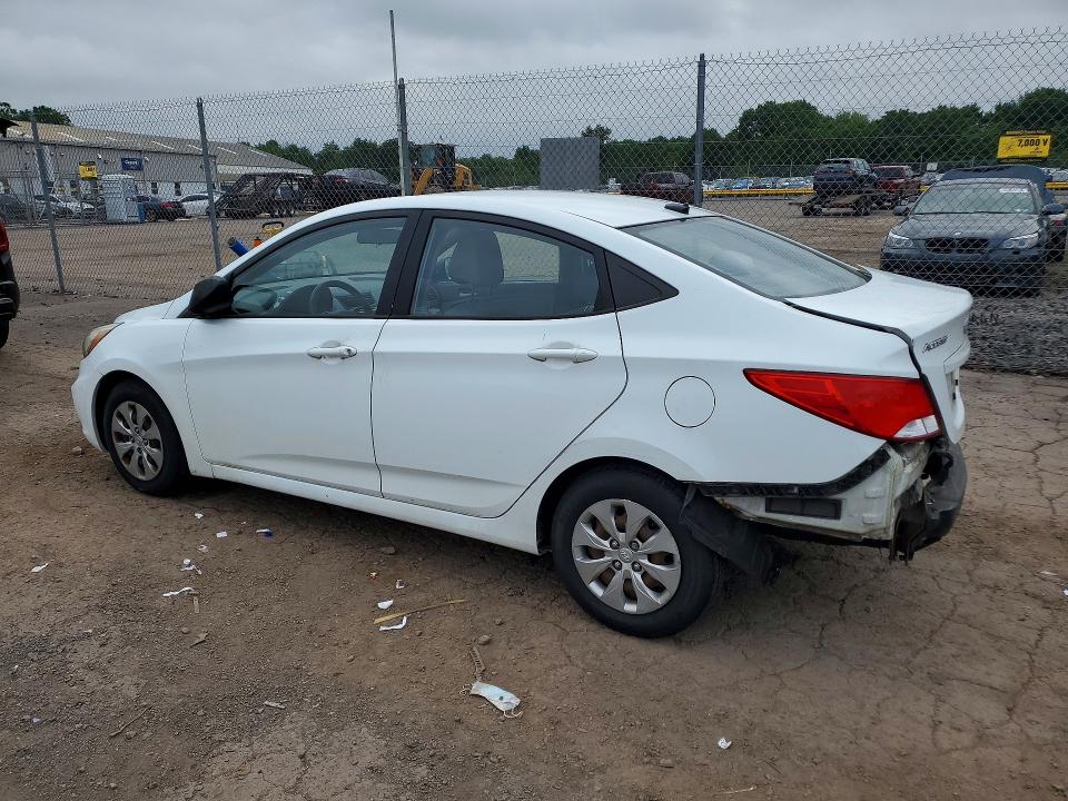 2016 Hyundai Accent VIN KMHCT4AE7GU012473 COPART salvage auction — REAR END, Pa - Certificate Of Salvage, sold $1,000 on 2026-07-20 (photo 2)